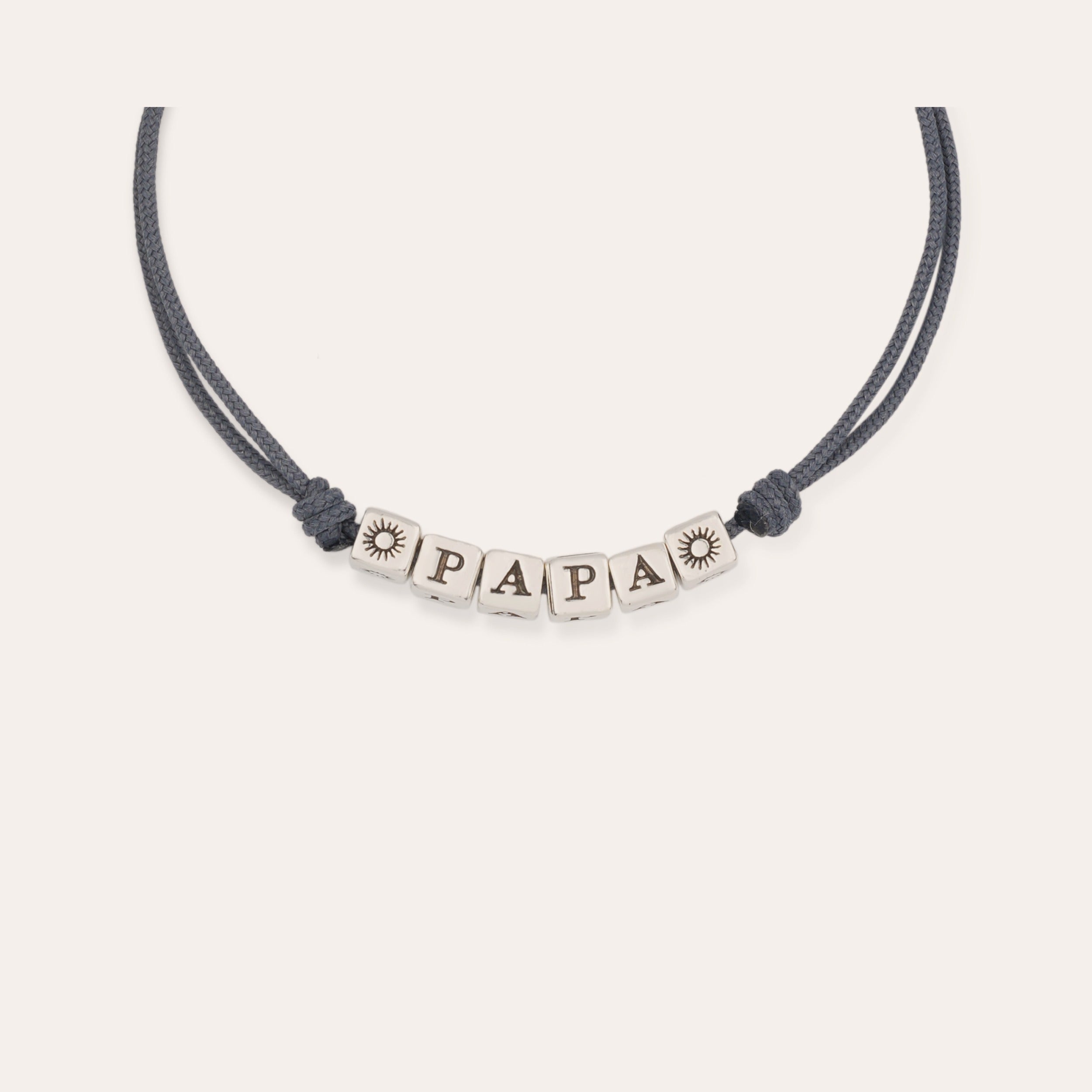 gas-bijoux-bracelet-papa-grand-mod-le-argent-cubes-grav-s-porte-bonheur image 2