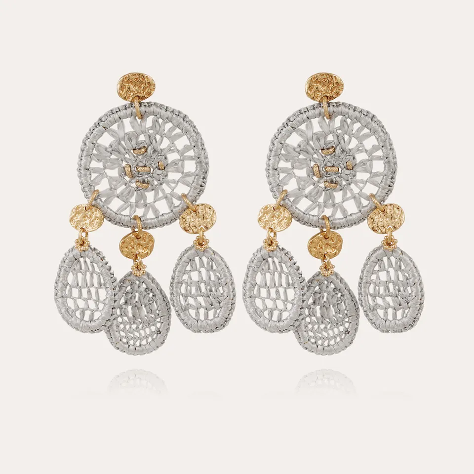 gas-bijoux-boucles-d-oreilles-fanfaria-petit-mod-le-longues-en-raphia-naturel-ti image 1