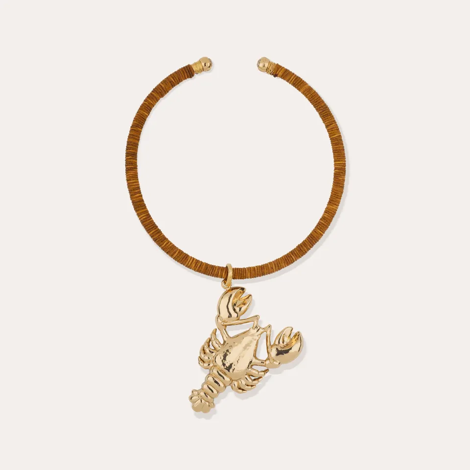 gas-bijoux-collier-sari-homarea-dor-l-or-fin-pendentif-homard-sculpt image 1