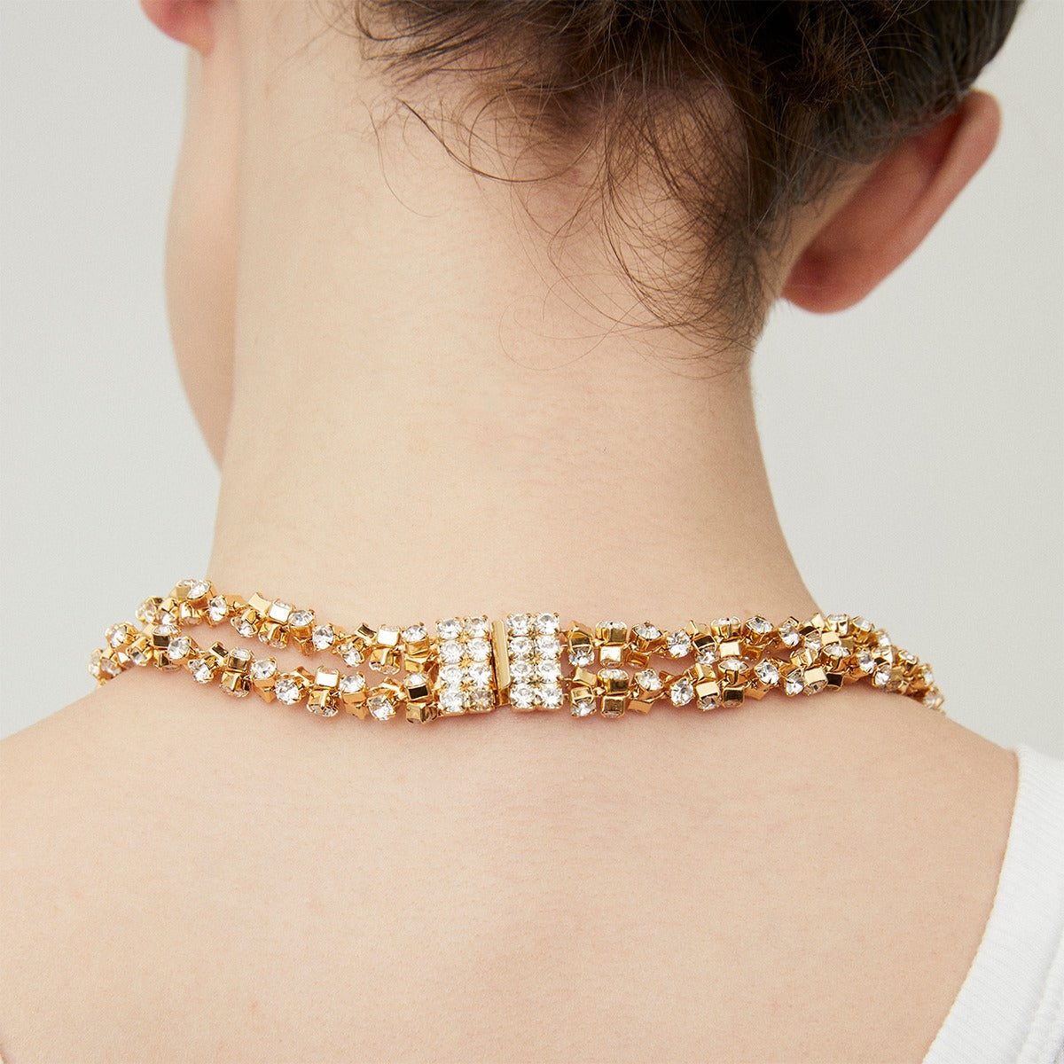 gas-bijoux-collier-tr-vise-strass-dor-l-or-fin-rang-de-strass-mont-s-sur-griffes image 3
