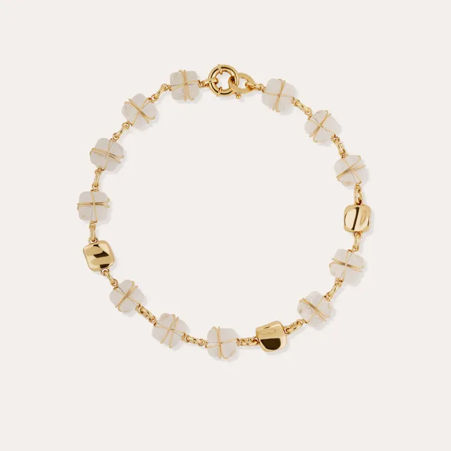 gas-bijoux-collier-rainbow-square-multi-petit-mod-le-dor-cristal-de-roche image 1