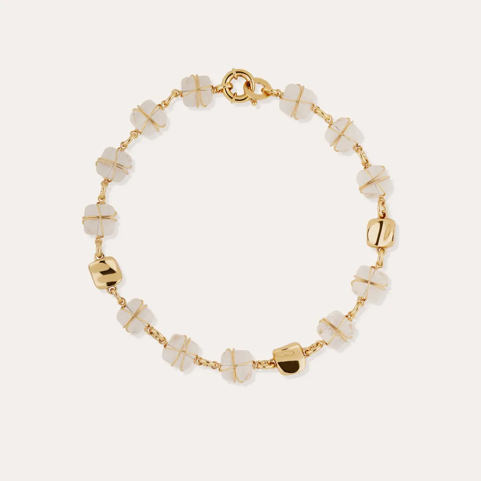 gas-bijoux-collier-rainbow-square-multi-petit-mod-le-dor-cristal-de-roche image 1