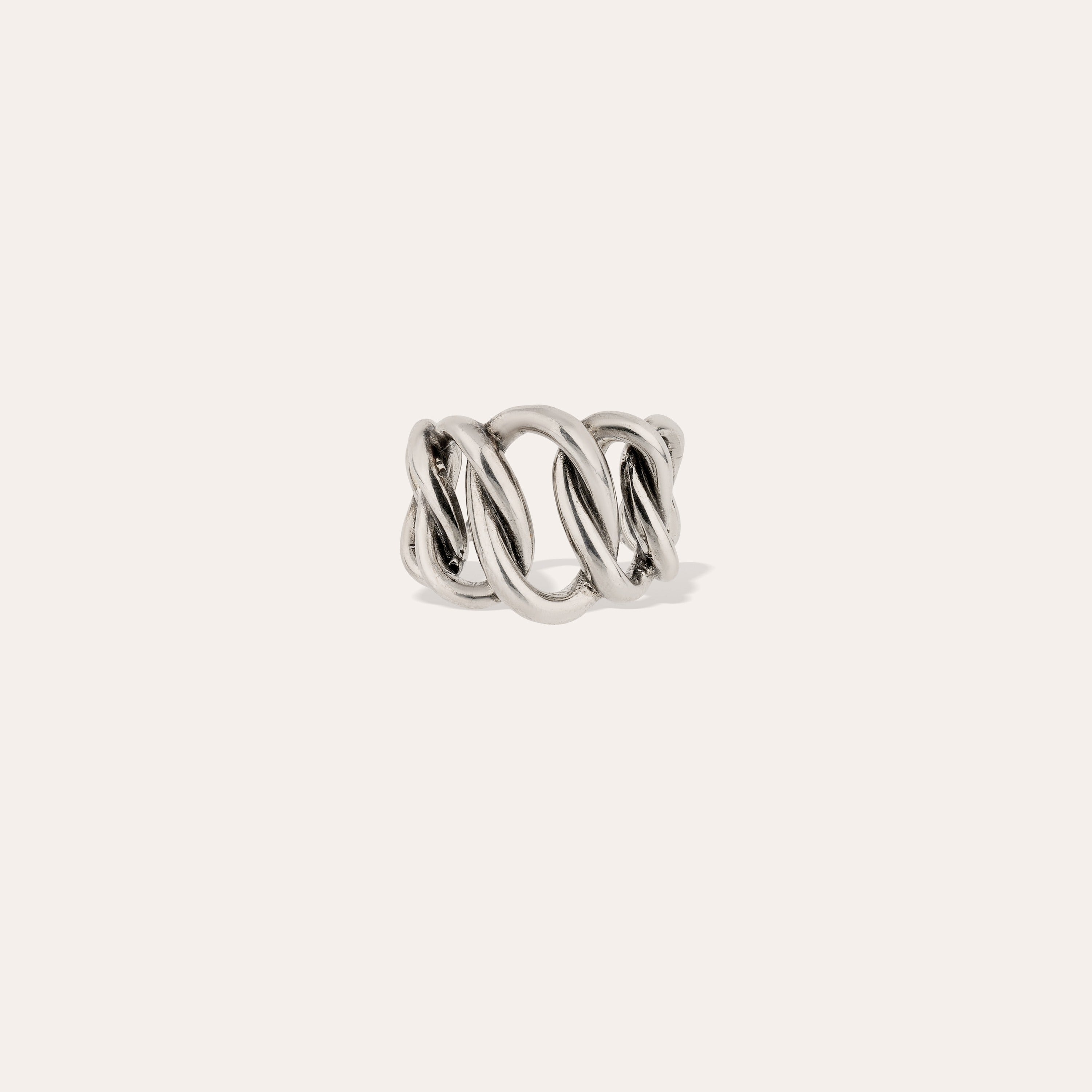 gas-bijoux-bague-bronx-argent-e-maille-gourmette-ajustable image 1