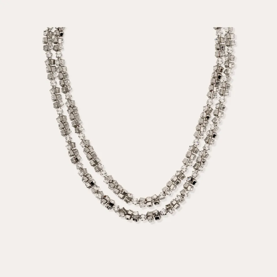 gas-bijoux-collier-trevise-finition-rhodium-collier-strass-46-cm image 1