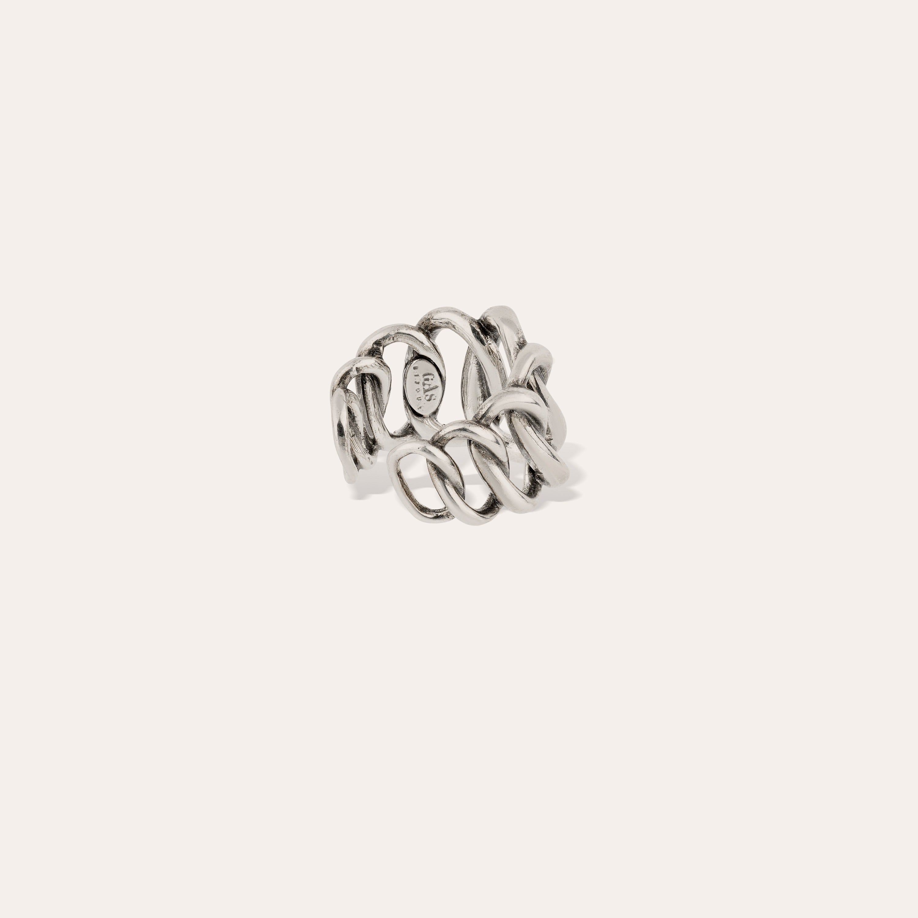 gas-bijoux-bague-bronx-argent-e-maille-gourmette-ajustable image 3
