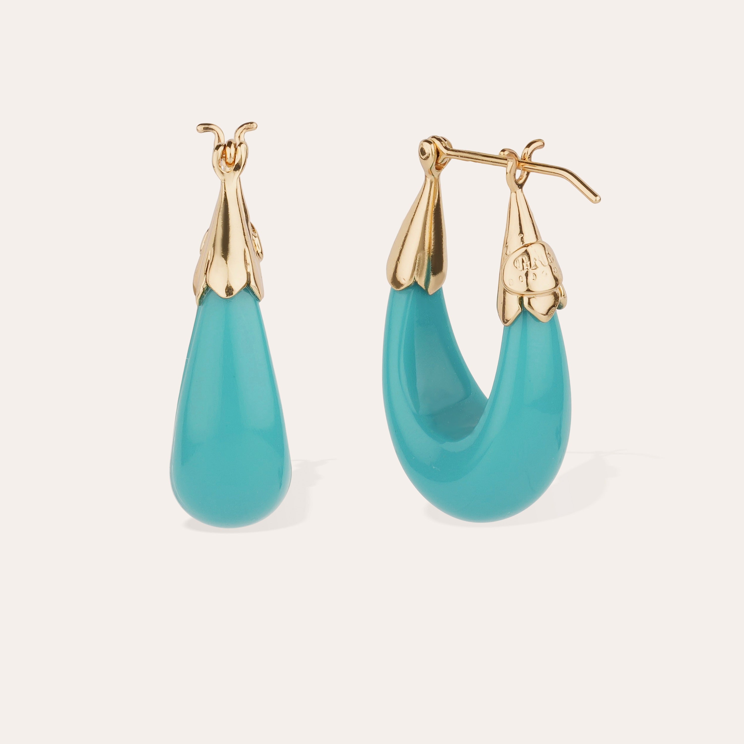 gas-bijoux-boucles-d-oreilles-ecume-petit-mod-le-ac-tate-turquoise image 2