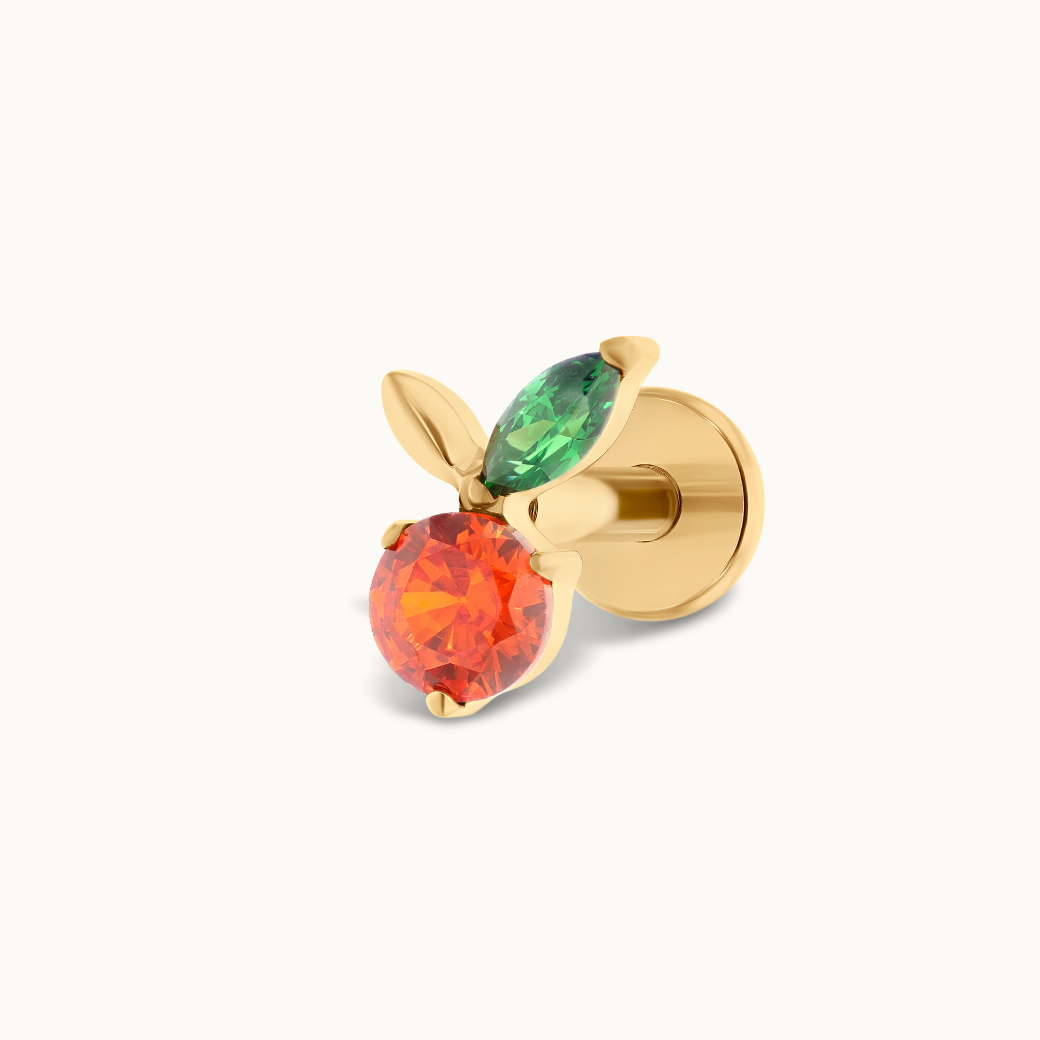 obsidian-piercing-bellini-embout-piercing-fruit-zircon-titane image 2