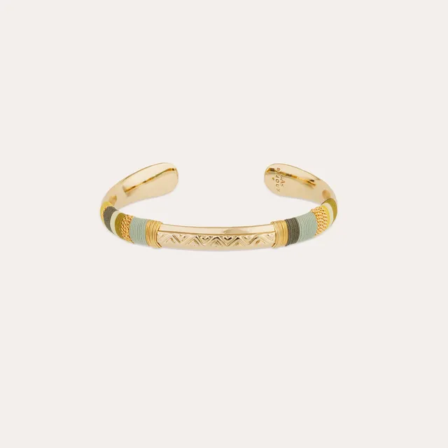 gas-bijoux-bracelet-jonc-massai-dor-fils-color-s-et-dor-s-ajustable image 1