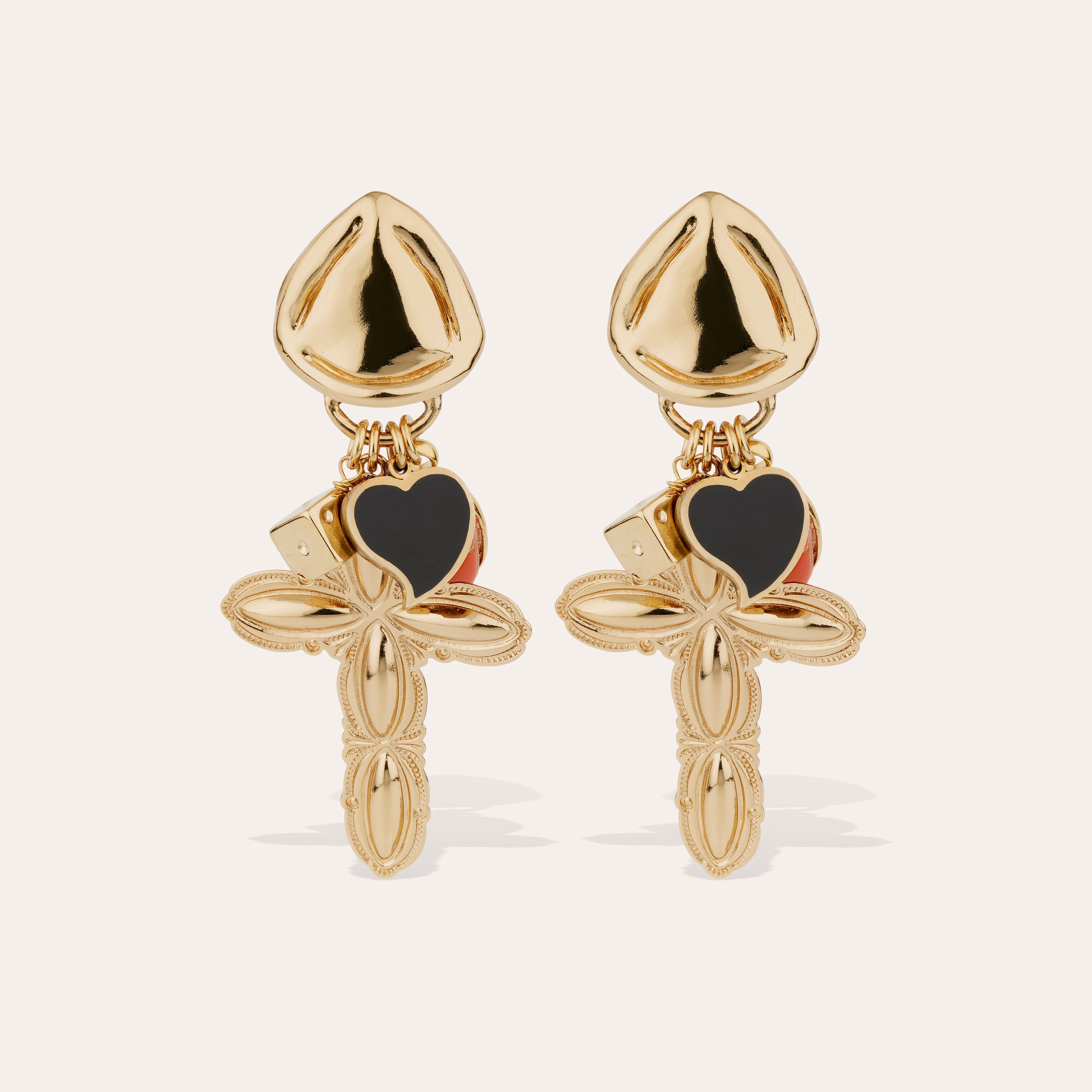 gas-bijoux-suerte-boucles-d-oreilles-pendantes-dor-es-charms-porte-bonheur image 1