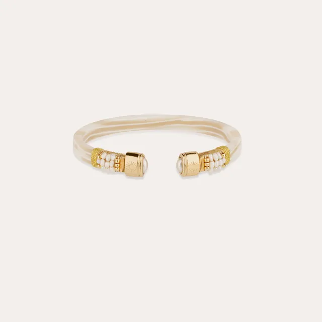 gas-bijoux-sarina-ac-tate-dor-bracelet-jonc-fin-emball-de-tissu-ivoire-avec-cabo image 1