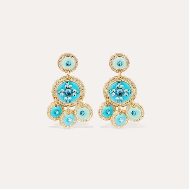 gas-bijoux-boucles-d-oreilles-sequin-deux-rangs-pendantes-dor-es-mail-strass image 1