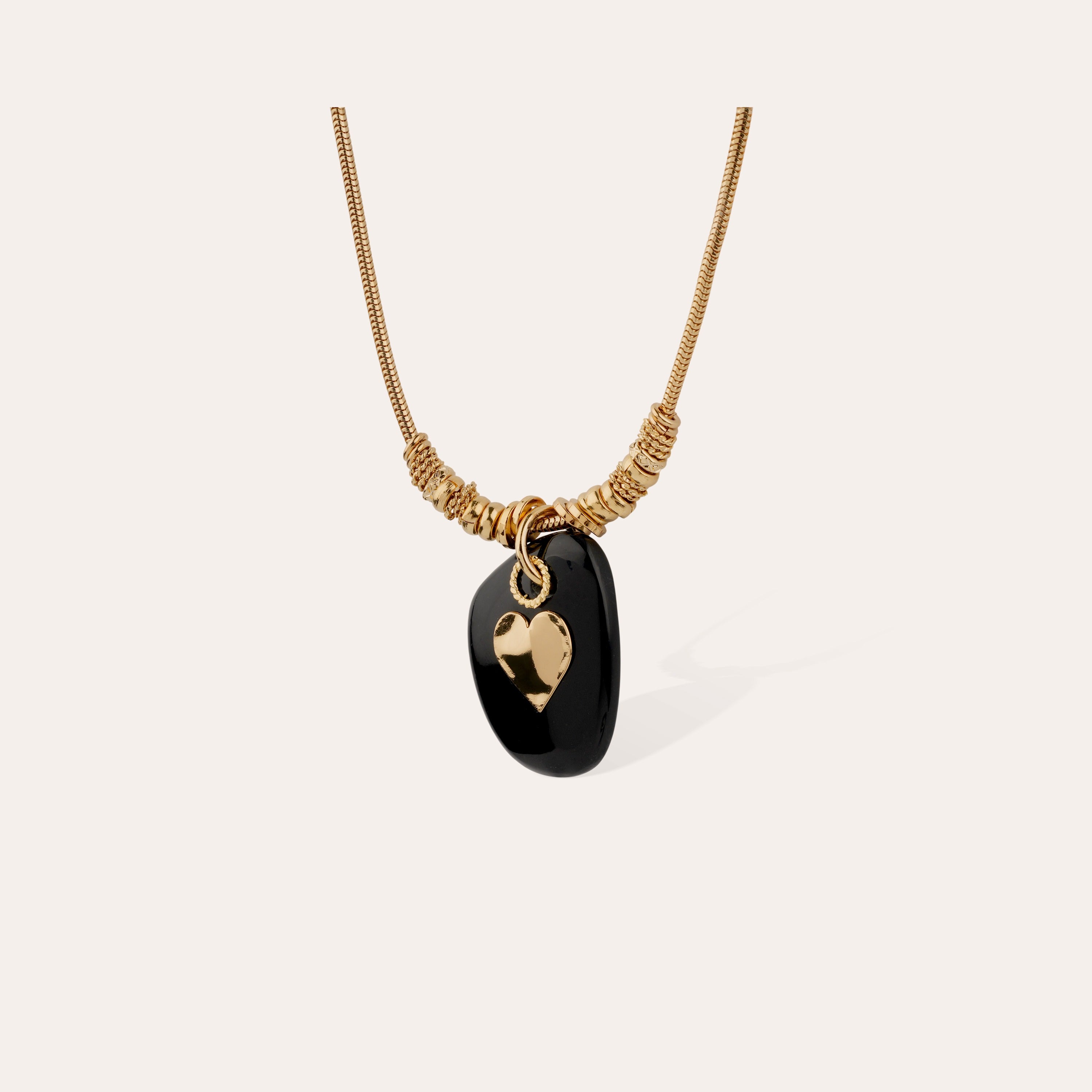 gas-bijoux-collier-galet-dor-onyx-noir image 3