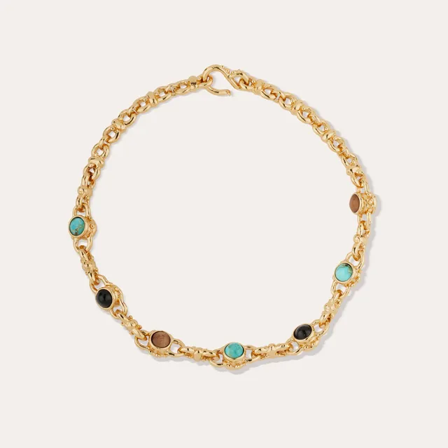 gas-bijoux-collier-amarante-multi-cabochons-dor-turquoise-basalte-bois image 1