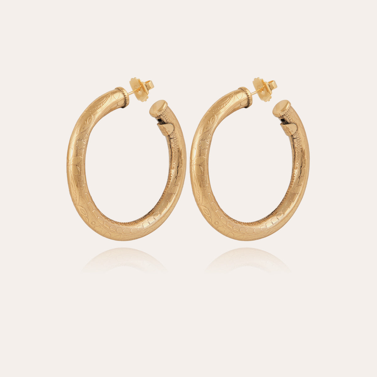 gas-bijoux-boucles-d-oreilles-cr-oles-maoro-petit-mod-le-dor-es-grav-es image 1