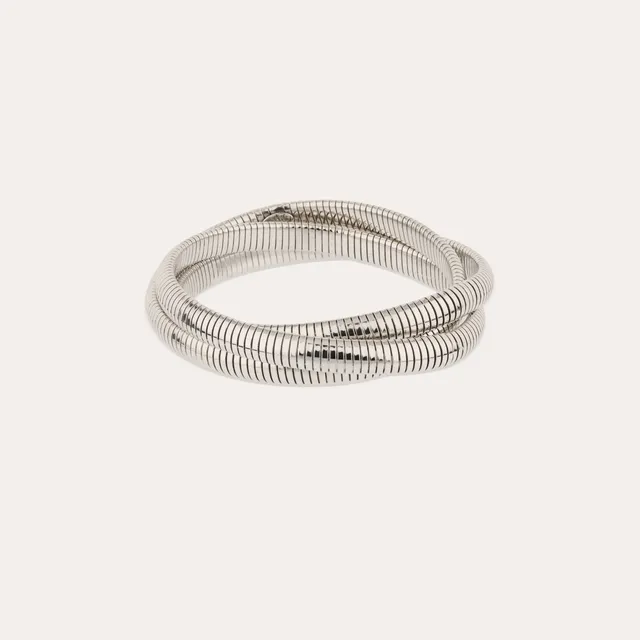 gas-bijoux-bracelet-infinity-trois-rangs-petit-mod-le-argent image 1