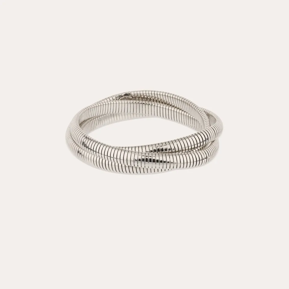 gas-bijoux-bracelet-infinity-trois-rangs-petit-mod-le-argent image 1