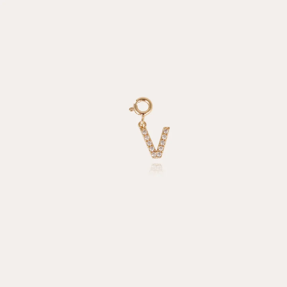 gas-bijoux-charms-pendentif-lettre-v-strass-dor-l-or-fin-2-cm image 1