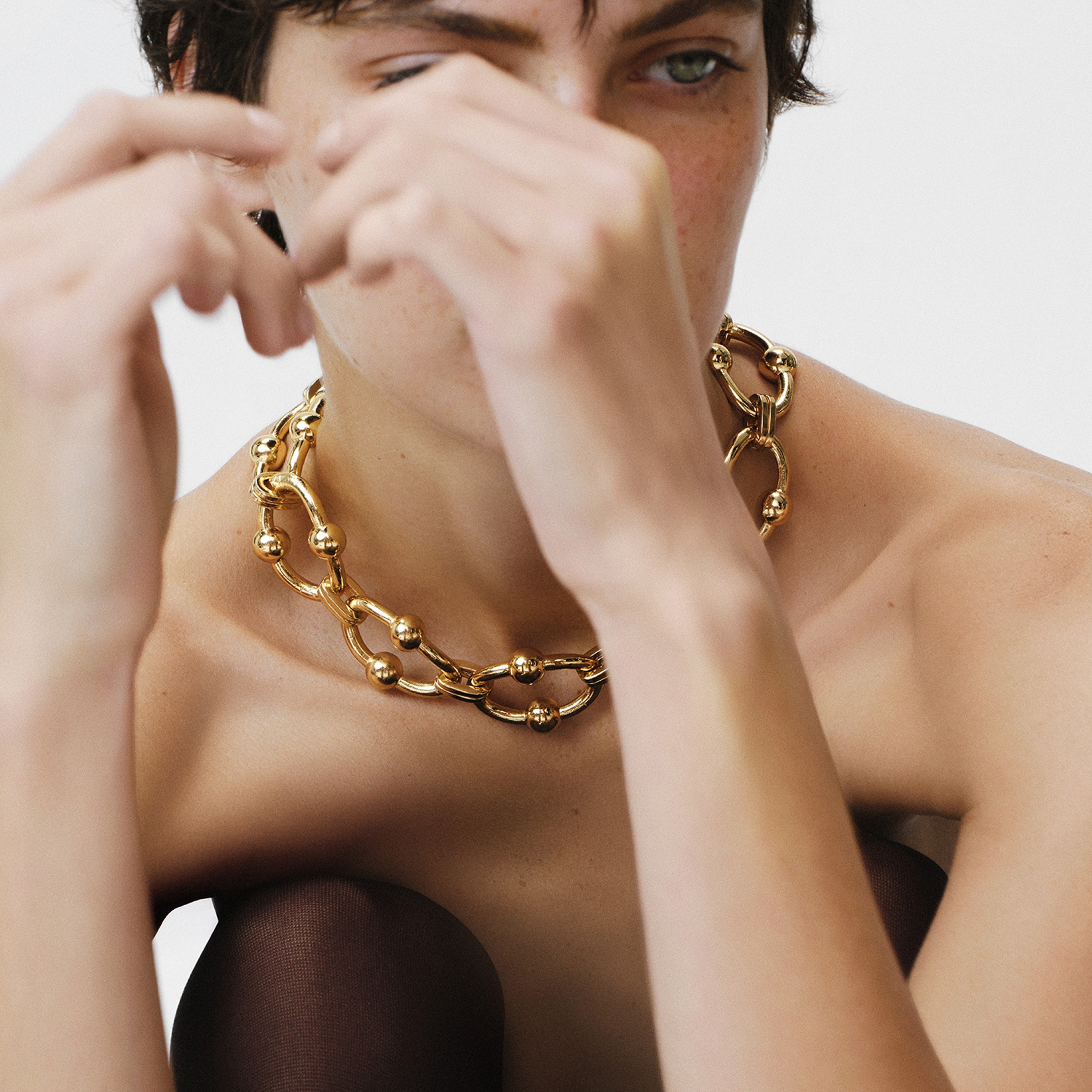 gas-bijoux-collier-rivage-tr-s-grand-mod-le-cha-ne-dor-e-l-or-fin-larges-maillon image 2