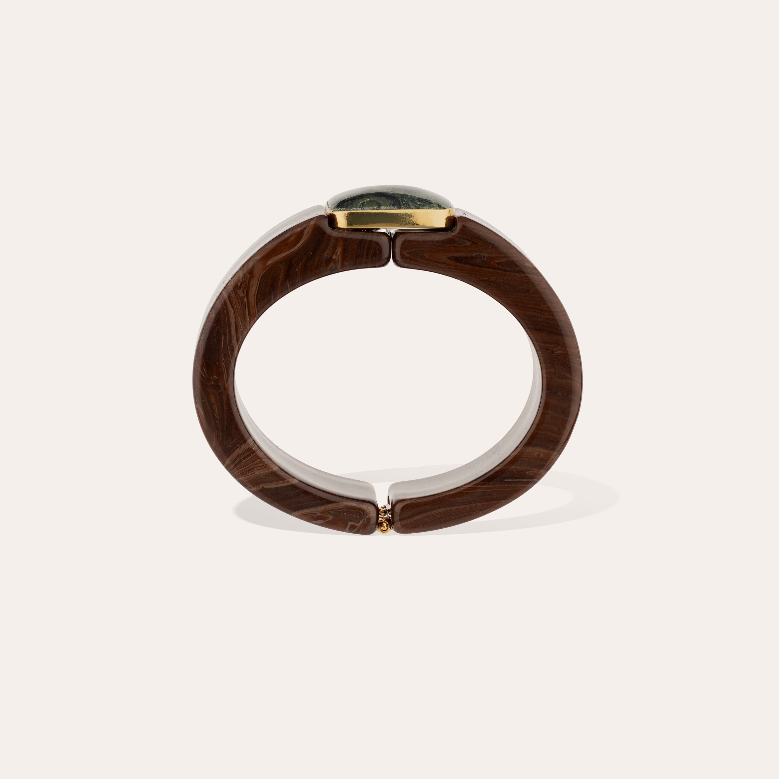 gas-bijoux-arty-bracelet-ac-tate-dor-marron-cabochon-jaspe-kambaba image 3