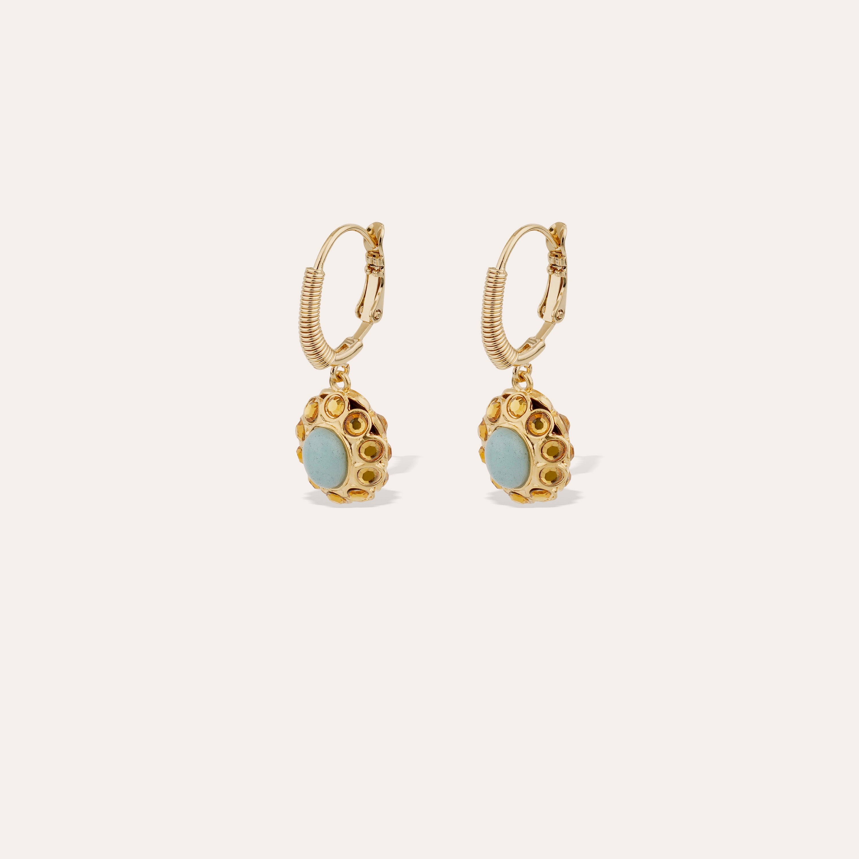 gas-bijoux-boucles-d-oreilles-tao-splash-dor-es-cabochon-pierres-de-verre-color- image 1