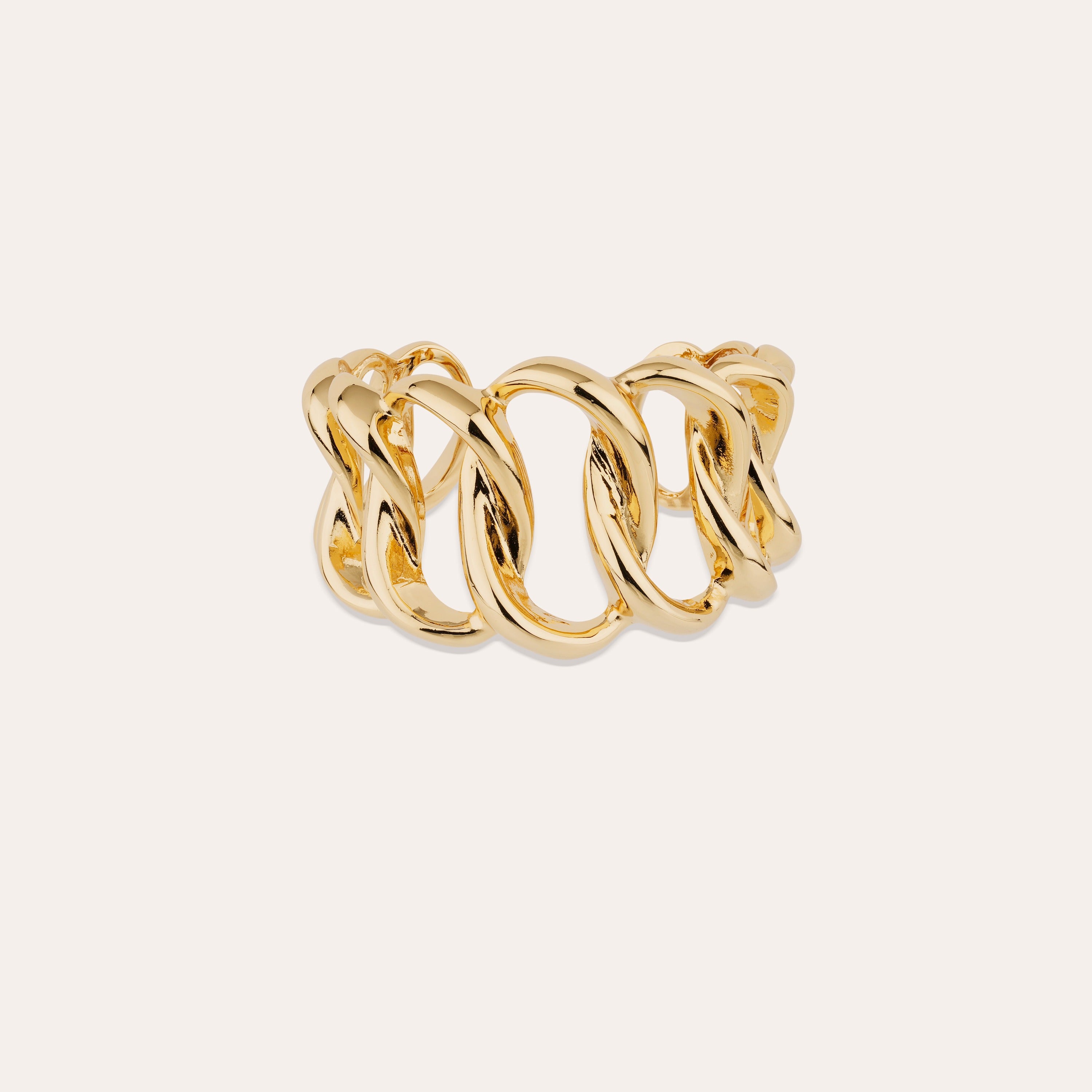 gas-bijoux-bronx-bracelet-manchette-dor-ajustable image 1