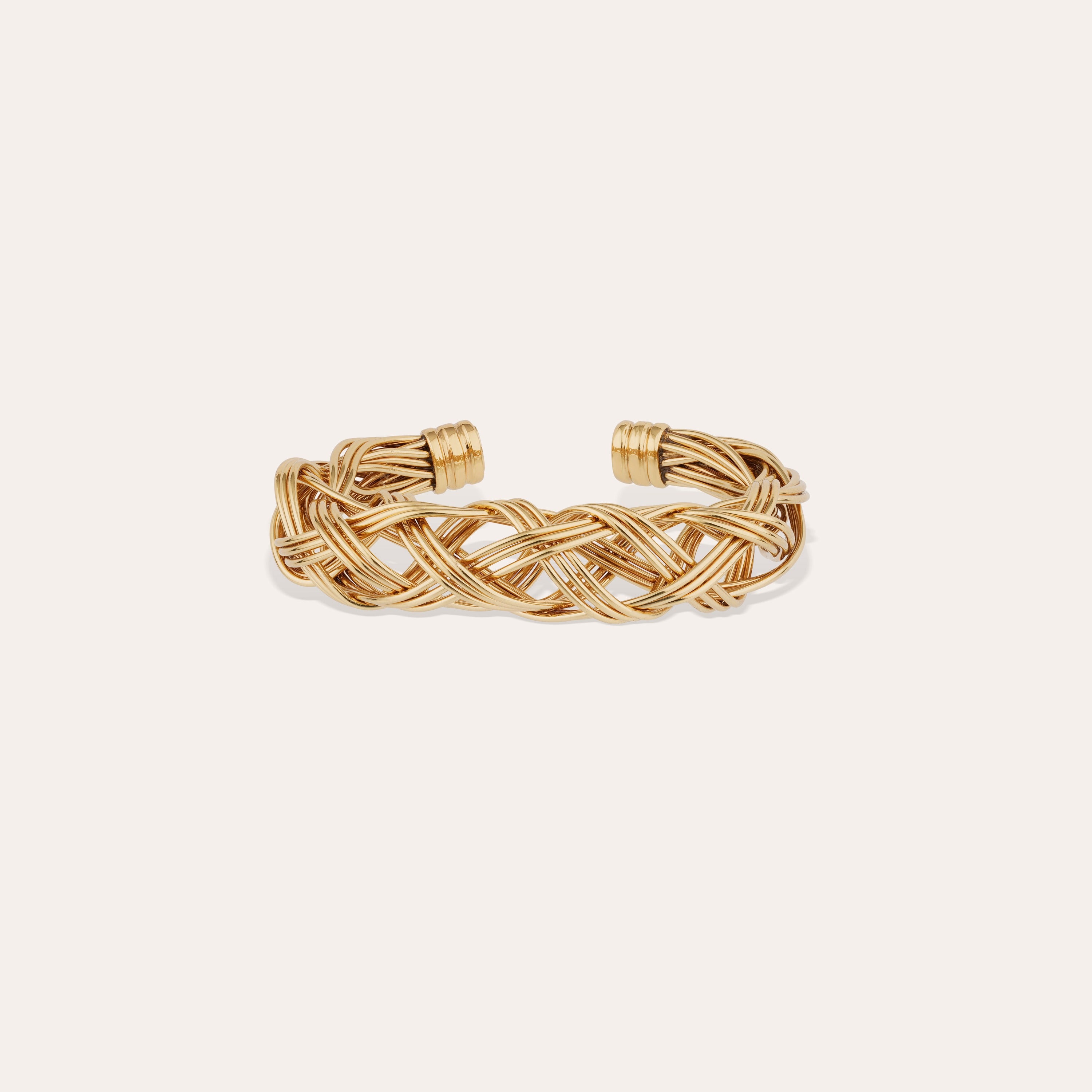 gas-bijoux-fileo-bracelet-jonc-dor-tress-main image 1