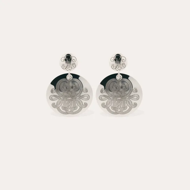 gas-bijoux-boucles-d-oreilles-diva-petit-mod-le-argent-es-m-daillon-grav-de-volu image 1