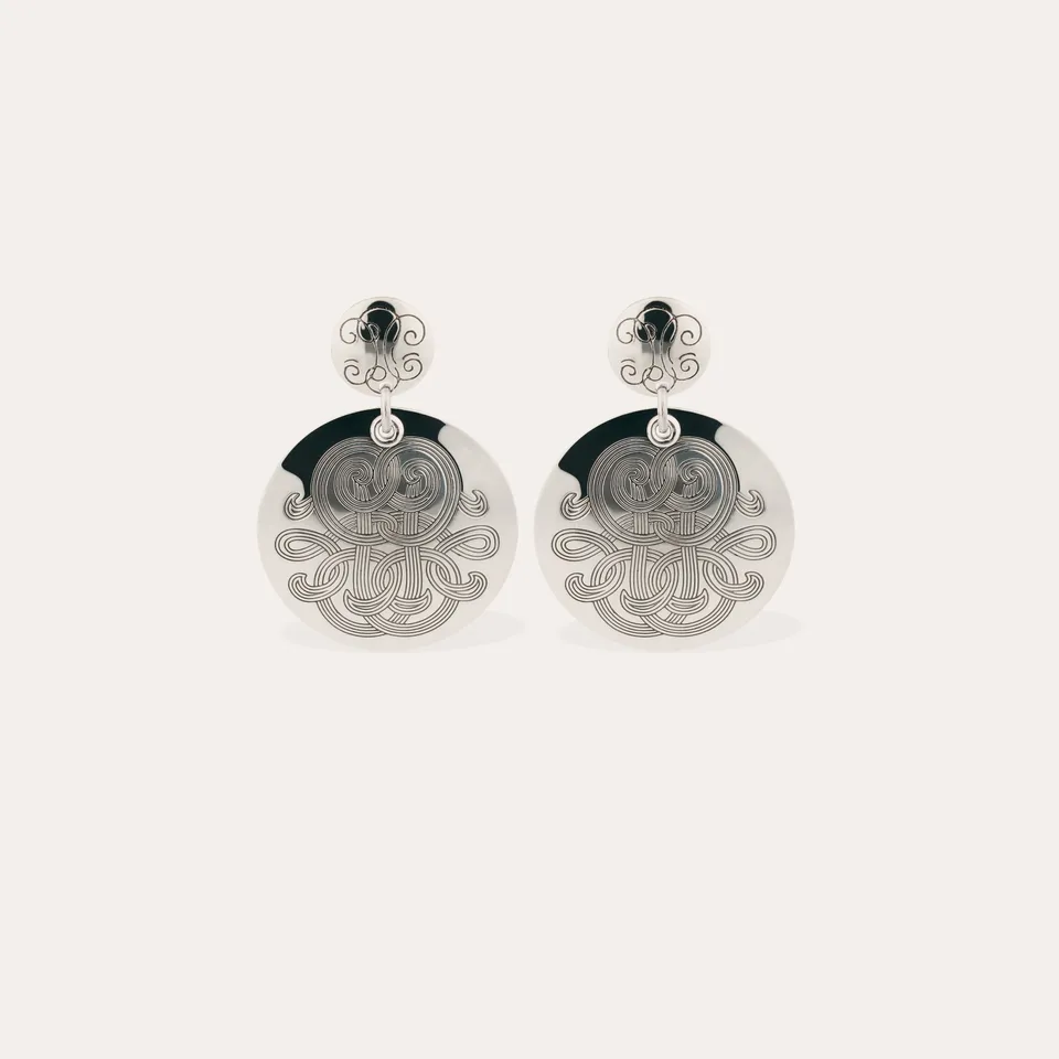 gas-bijoux-boucles-d-oreilles-diva-petit-mod-le-argent-es-m-daillon-grav-de-volu image 1