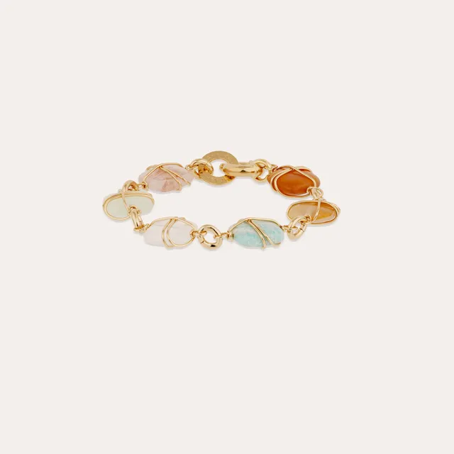 gas-bijoux-rainbow-square-petit-mod-le-bracelet-dor-l-or-fin-cornaline-cristal-a image 1