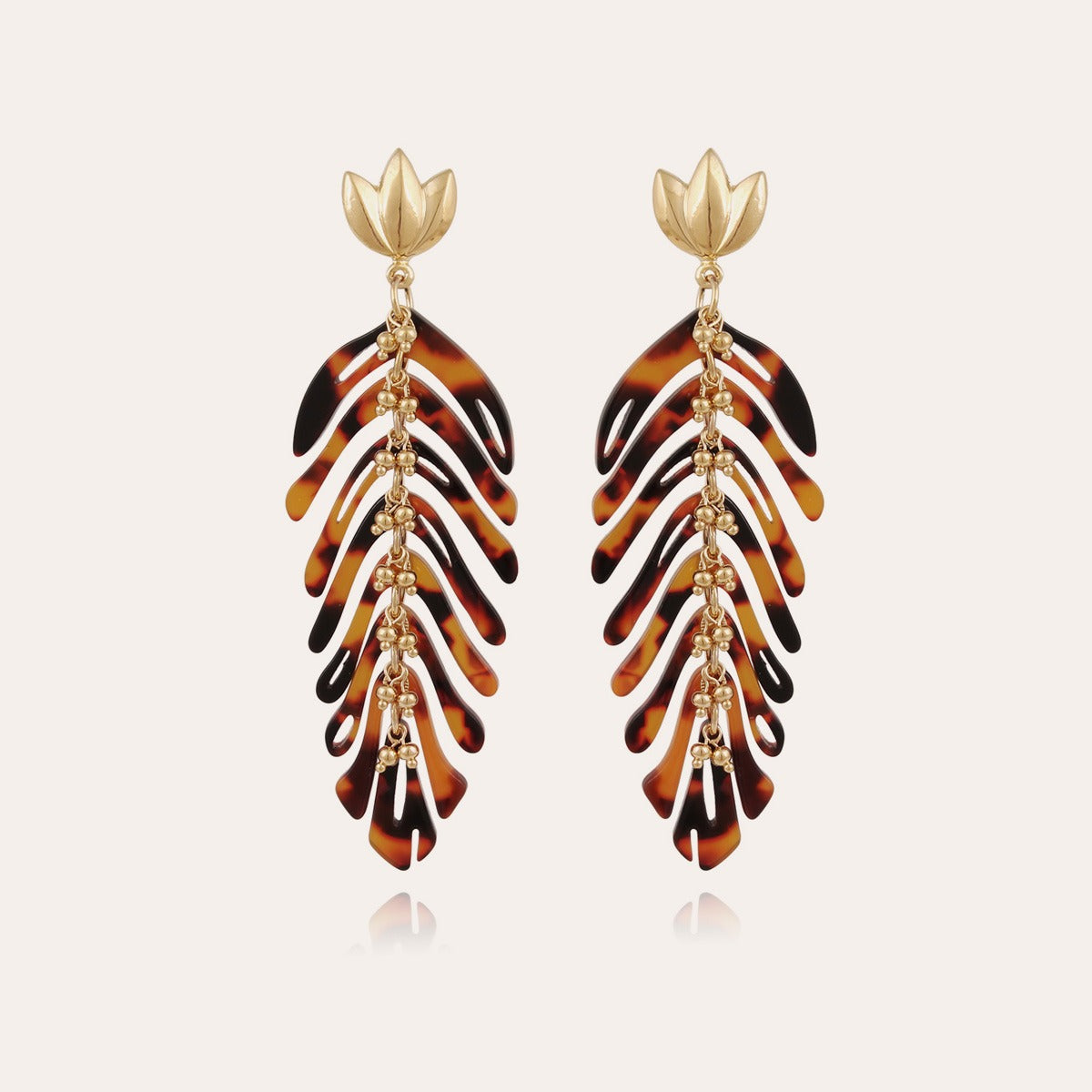 gas-bijoux-boucles-d-oreilles-cavallo-ac-tate-caille-dor-es-l-or-fin image 1