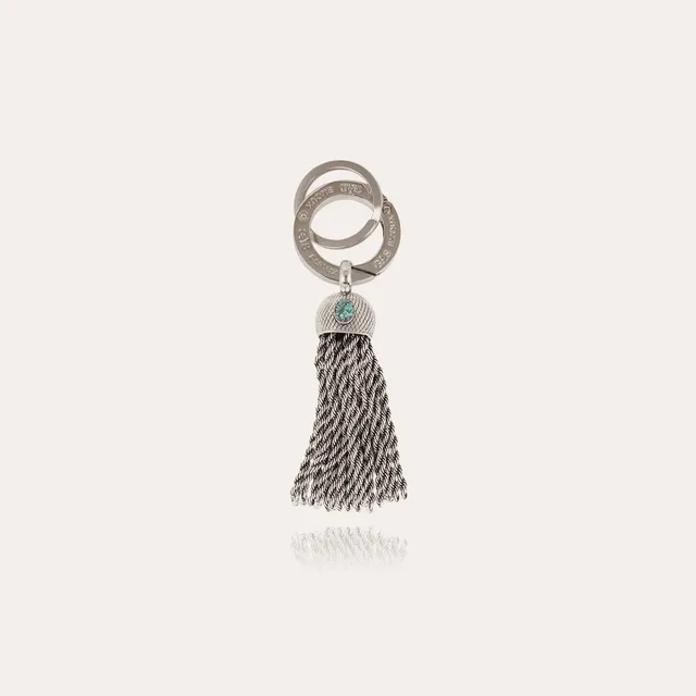 gas-bijoux-porte-cl-s-pompon-cabochon-argent-anneau-grav-du-logo-gas-bijoux image 1