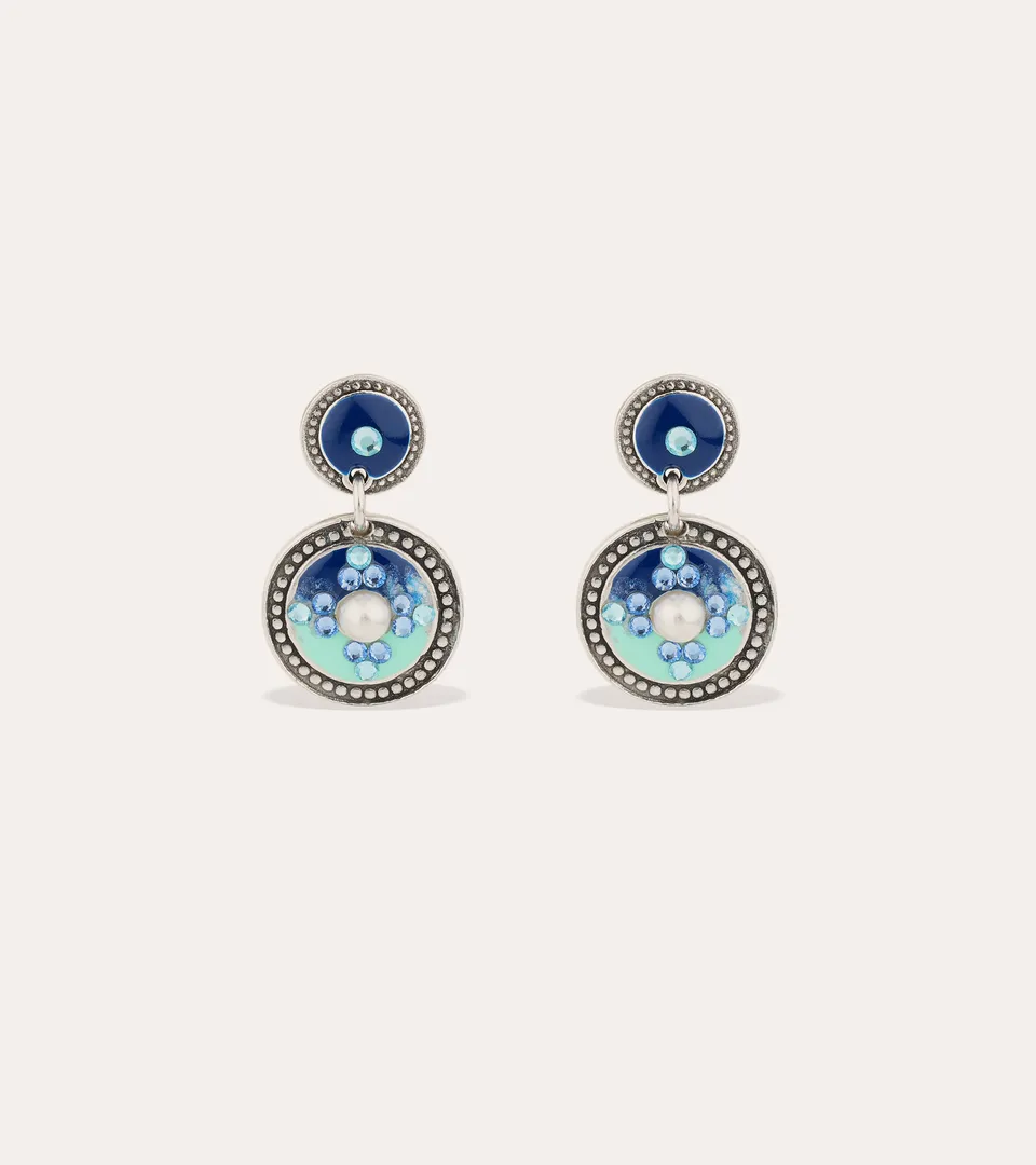 gas-bijoux-boucles-d-oreilles-sequin-argent-es-mail-et-strass image 1