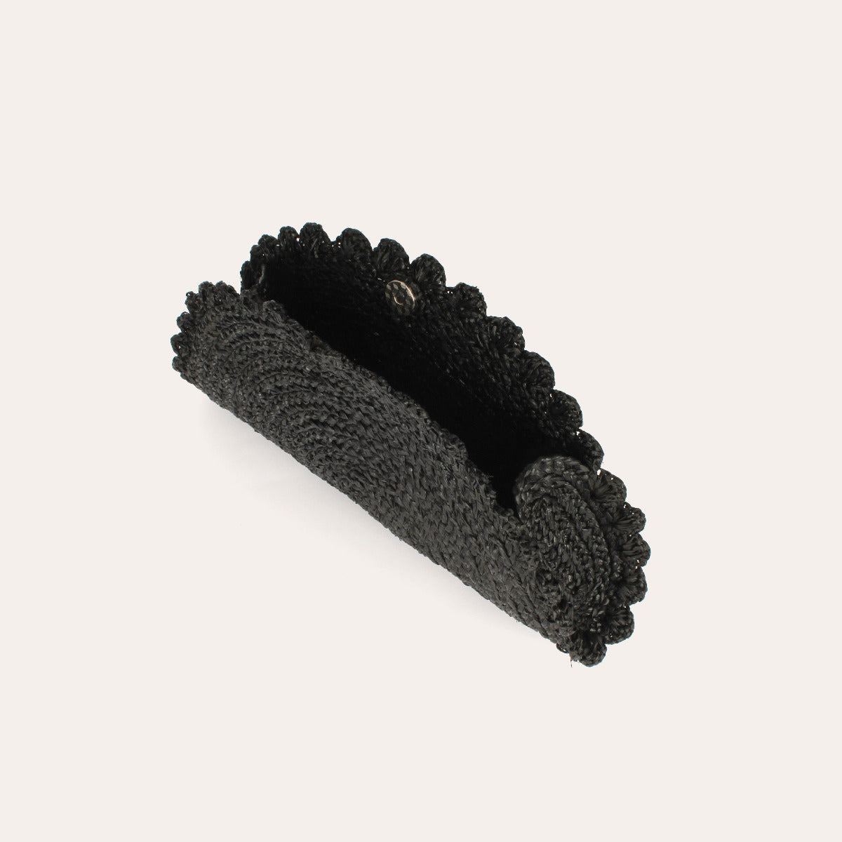 gas-bijoux-sun-sac-pochette-raphia-noir-32x18cm image 3