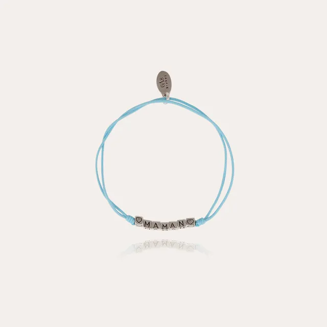gas-bijoux-bracelet-maman-porte-bonheur-cubes-argent-s-ajustable image 1