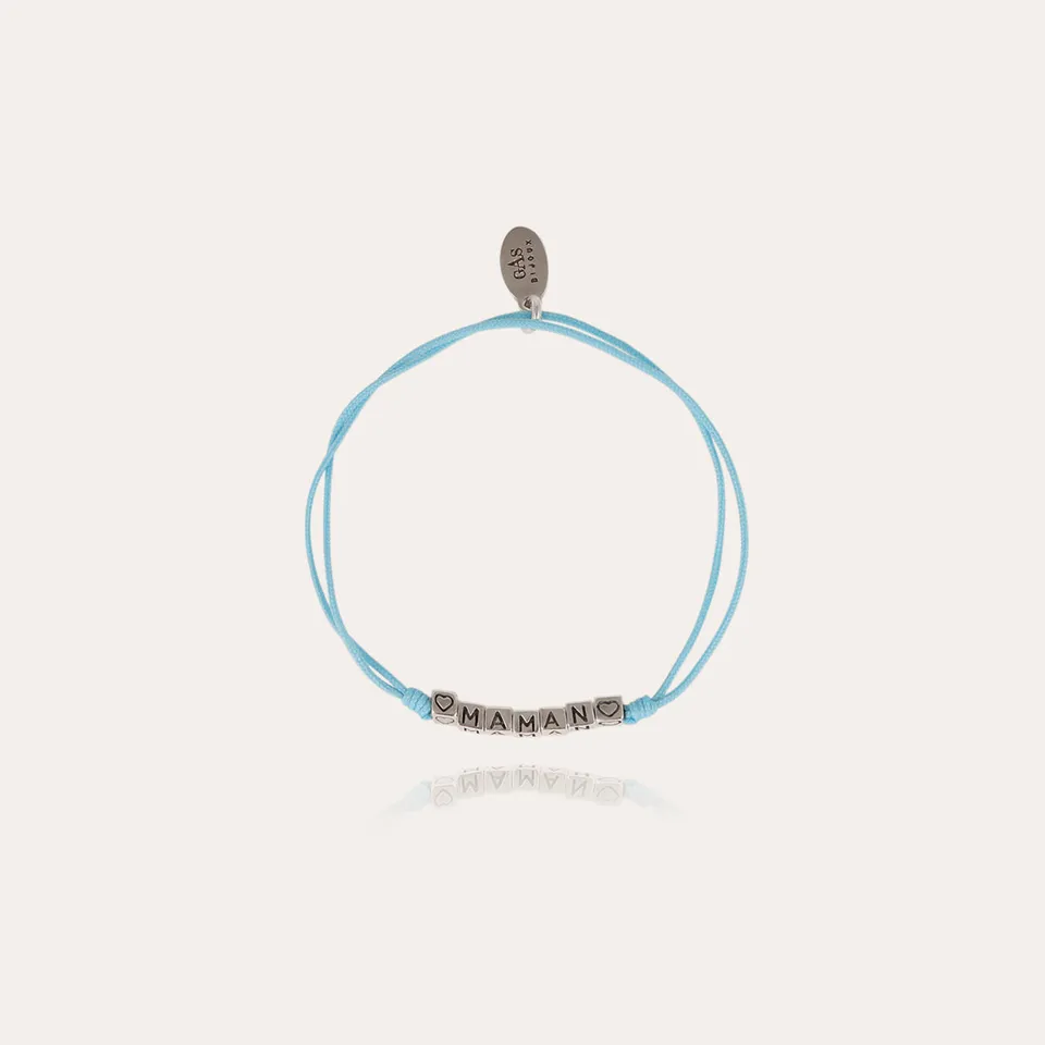 gas-bijoux-bracelet-maman-porte-bonheur-cubes-argent-s-ajustable image 1