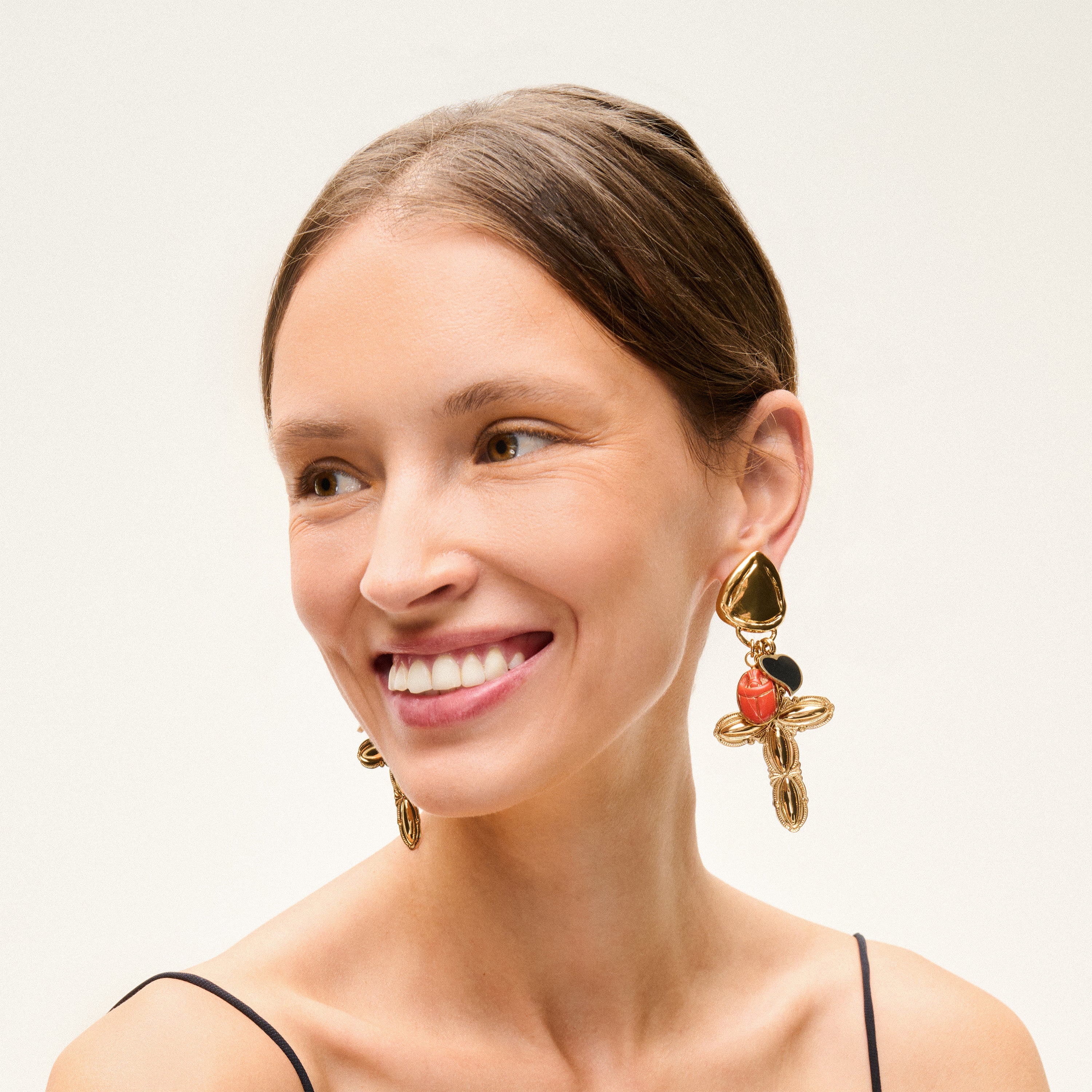 gas-bijoux-suerte-boucles-d-oreilles-pendantes-dor-es-charms-porte-bonheur image 2