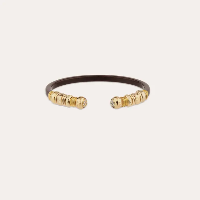 gas-bijoux-bracelet-sari-strass-ac-tate-dor-marron image 1
