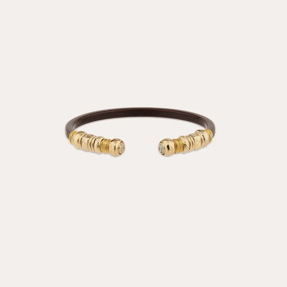 gas-bijoux-bracelet-sari-strass-ac-tate-dor-marron image 1