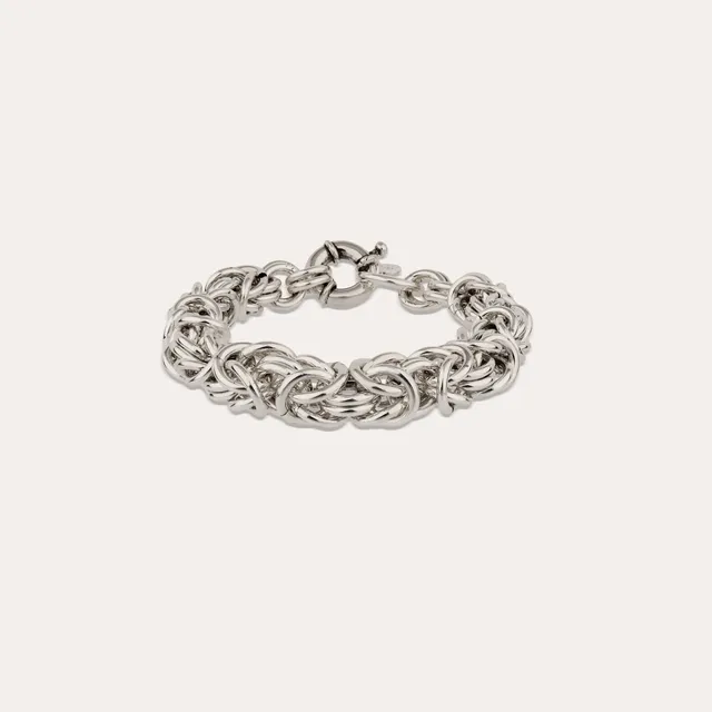 gas-bijoux-claude-bracelet-cha-ne-maille-byzantine-d-grad-e-argent-e image 1