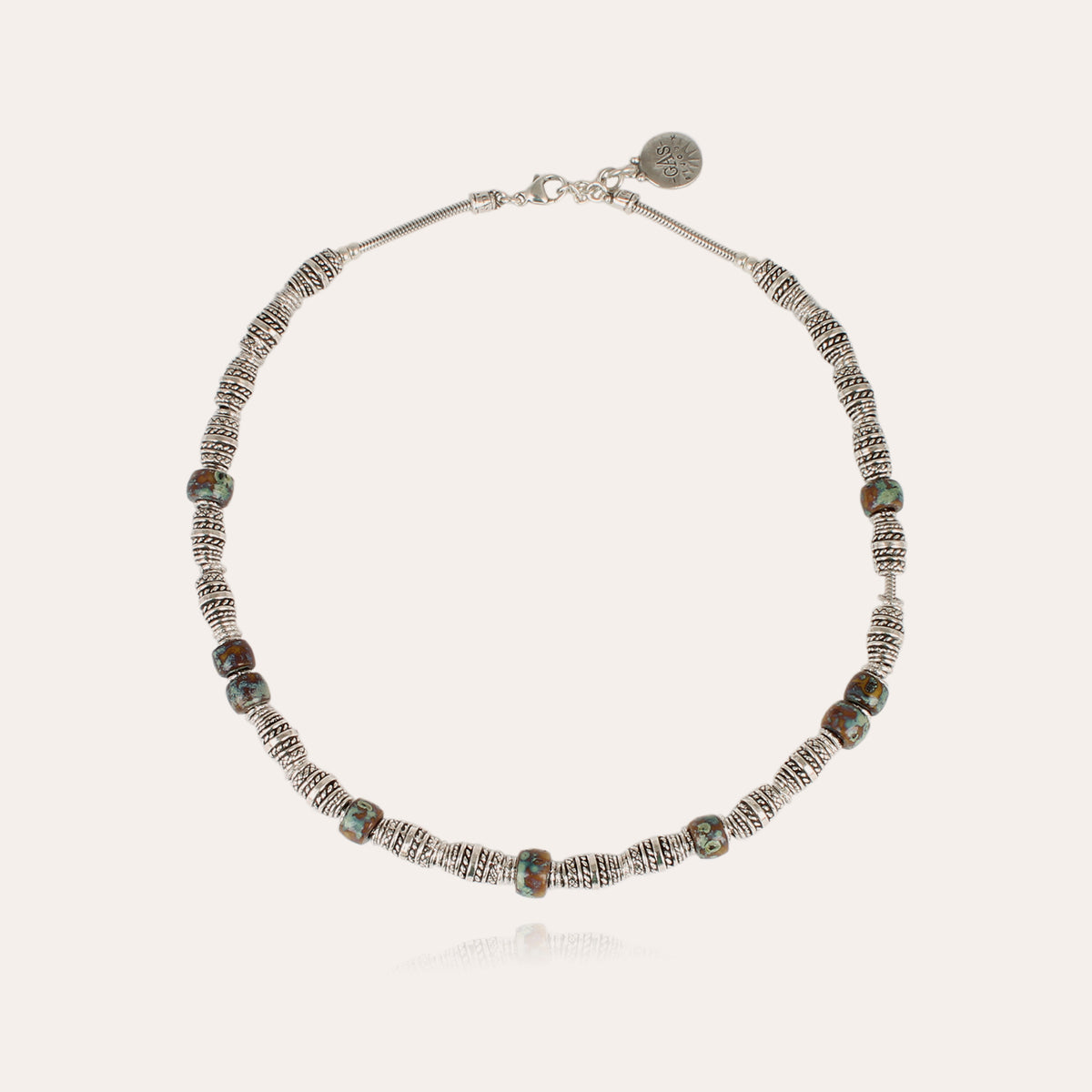gas-bijoux-collier-bob-argent-anneaux-vintage-et-perles-de-bois-maill-es-longueu image 1