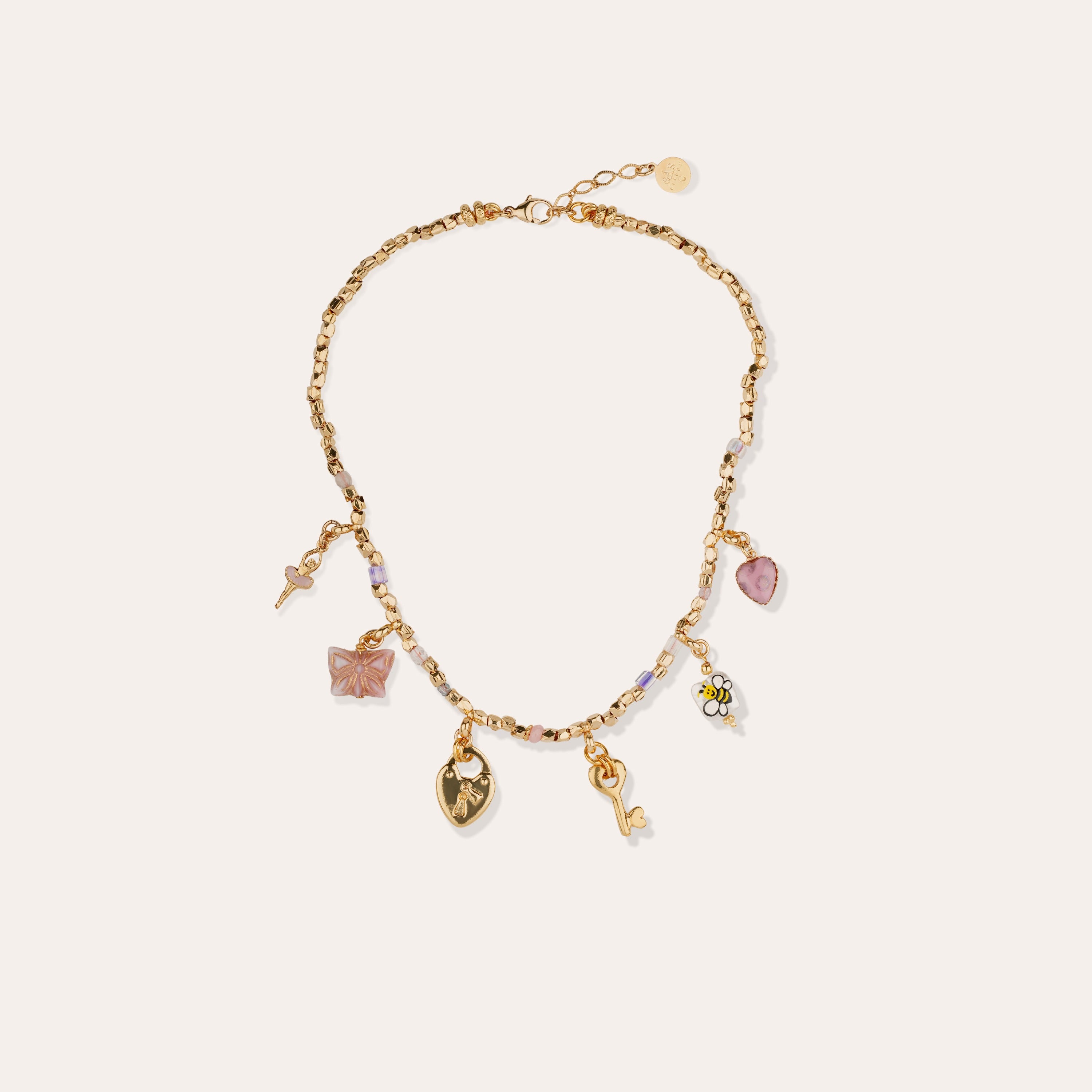 gas-bijoux-collier-alice-dor-l-or-fin-cha-ne-perl-e-charms image 2