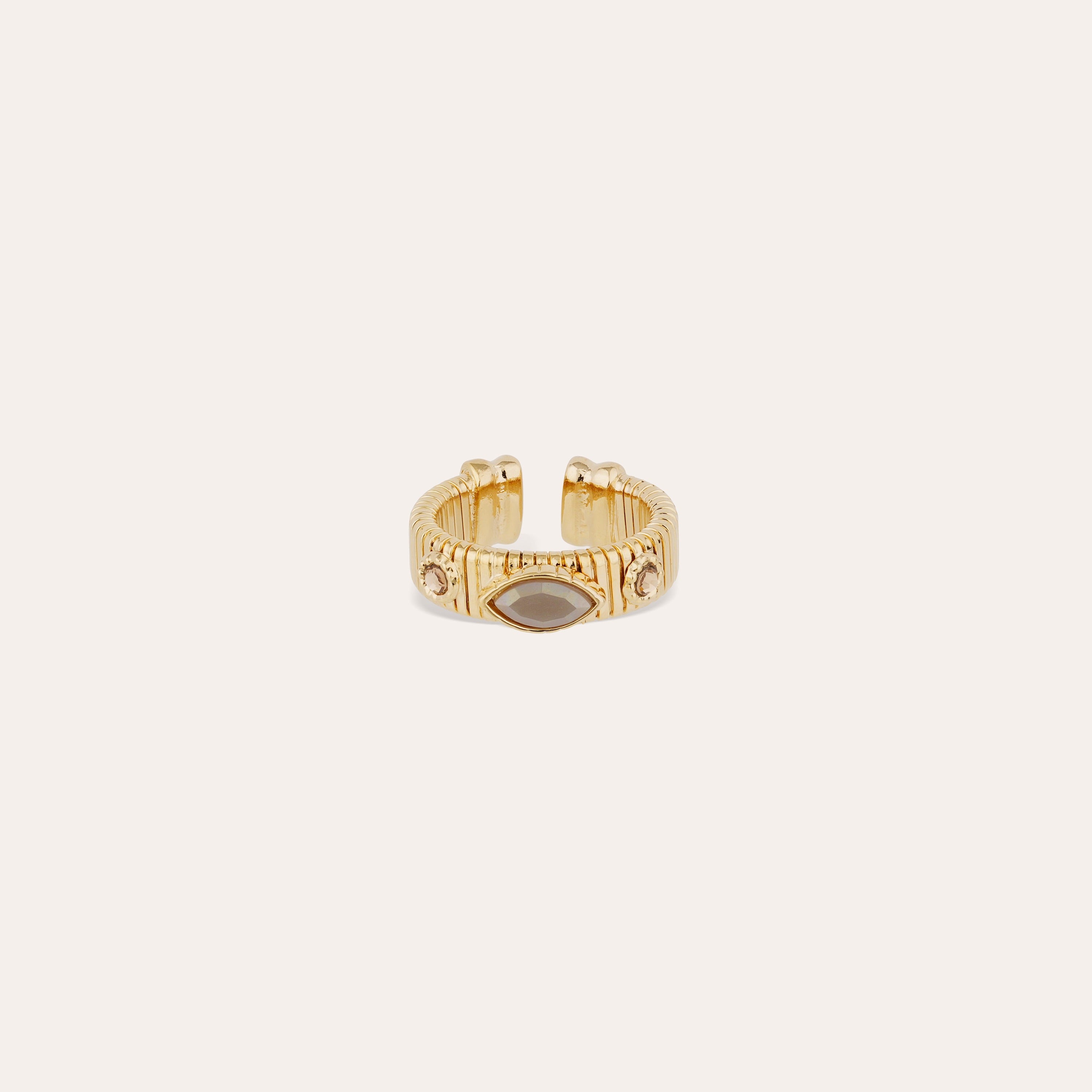 gas-bijoux-strada-bague-jonc-tubogas-ajustable-pierre-verre image 1