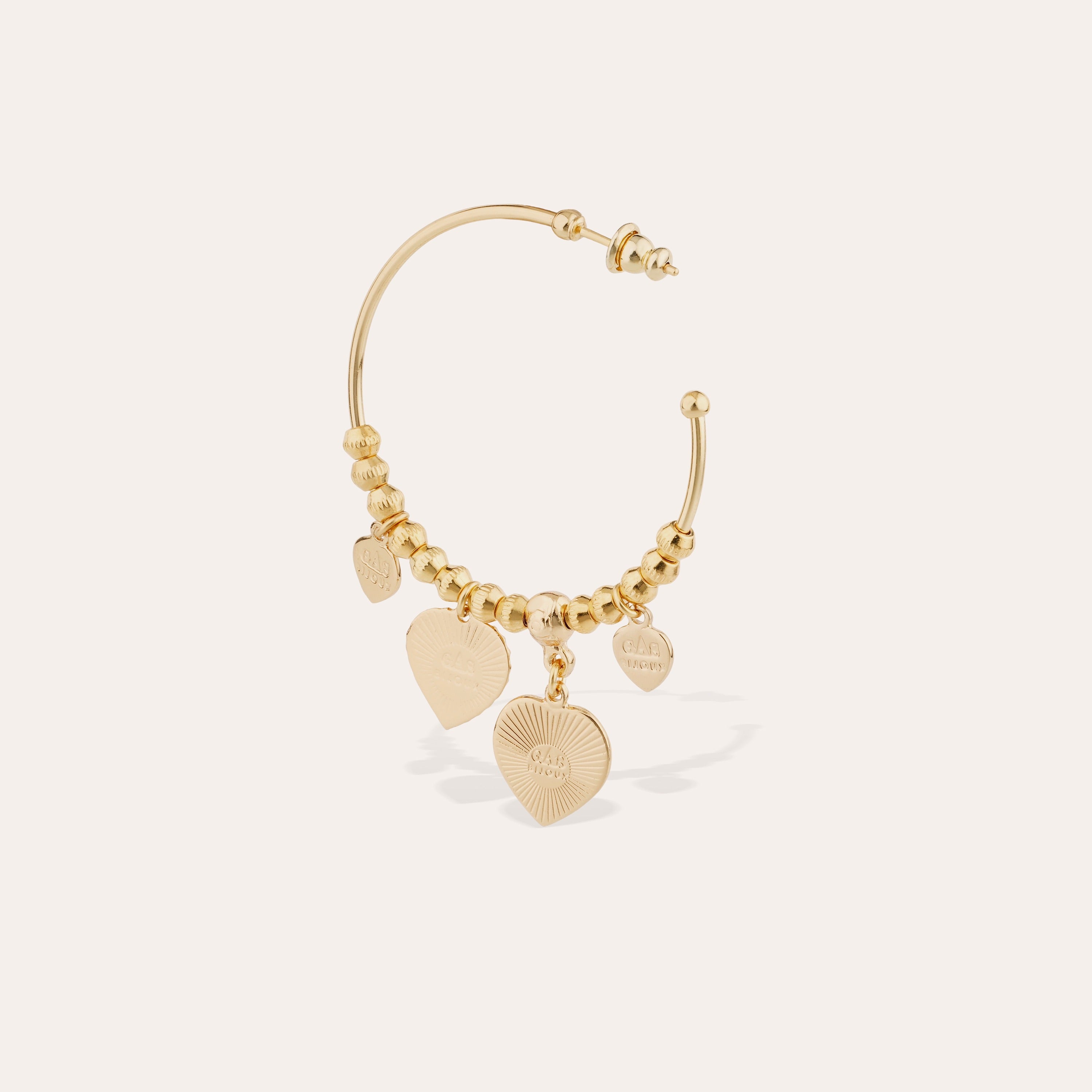 gas-bijoux-boucles-d-oreilles-cr-oles-i-love-you-mini-argent-es-c-urs-grav-s-je- image 3