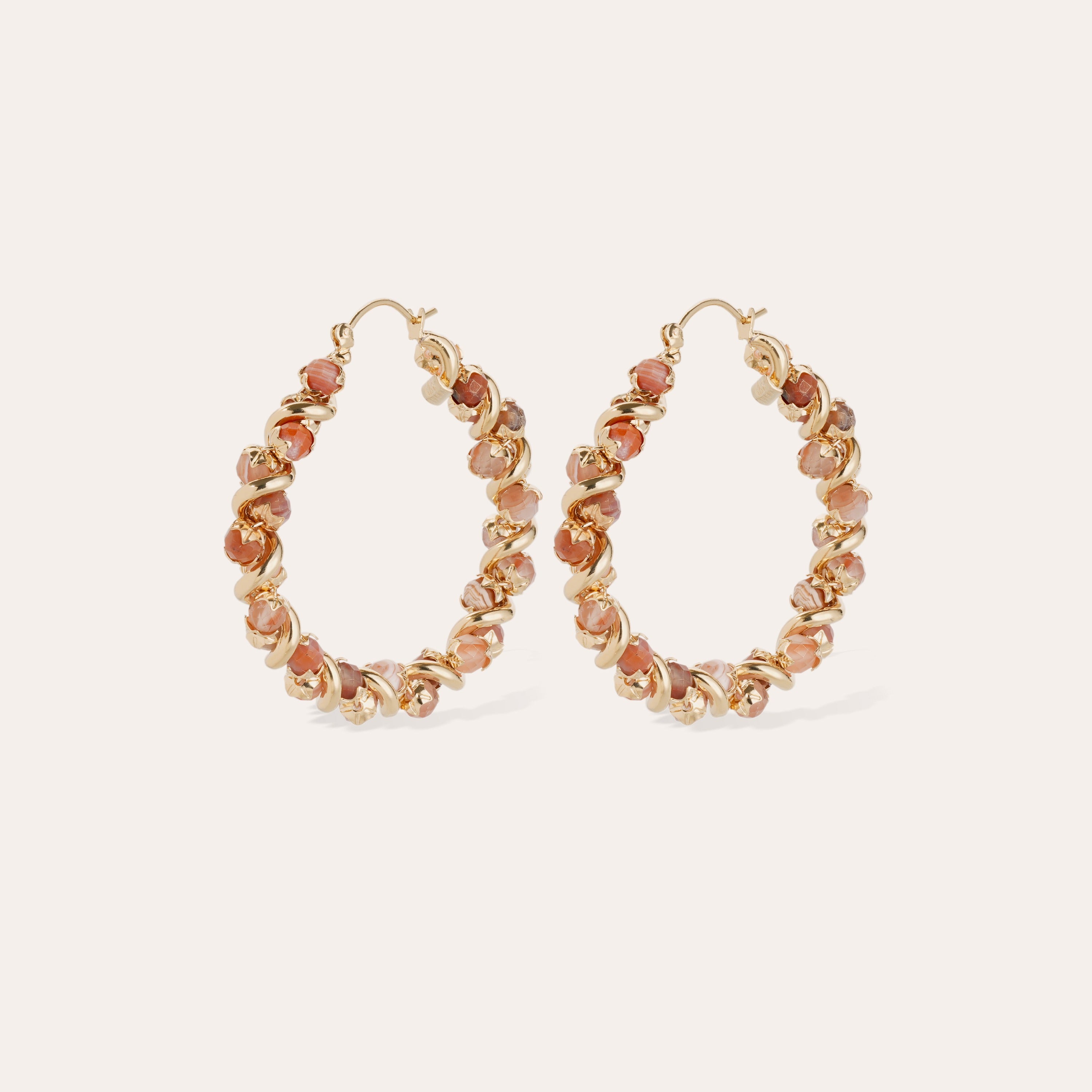 gas-bijoux-eurydice-boucles-d-oreilles-cr-oles-h-mato-de-rouge-cornaline image 1