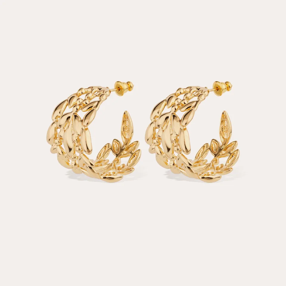 gas-bijoux-boucles-d-oreilles-olea-cr-ole-petit-mod-le-dor-es-l-or-fin-feuille-d image 1