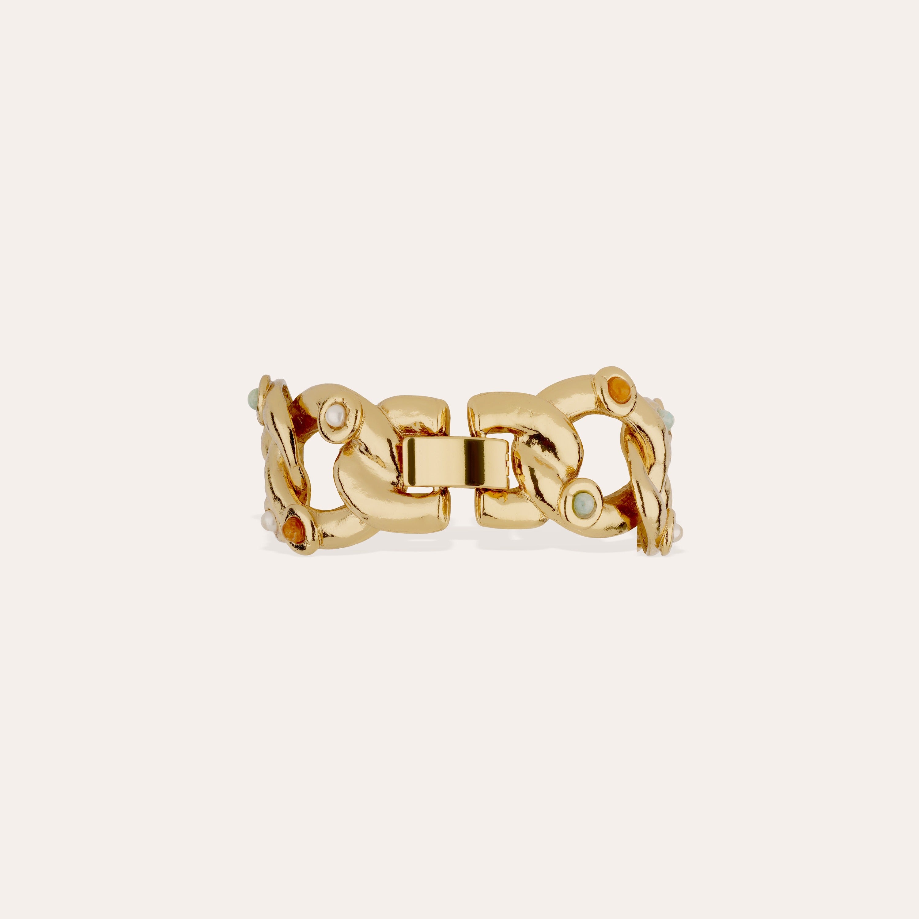 gas-bijoux-mitsi-petit-mod-le-bracelet-dor-gourmette-ajour-e-martel-e-avec-amazo image 3