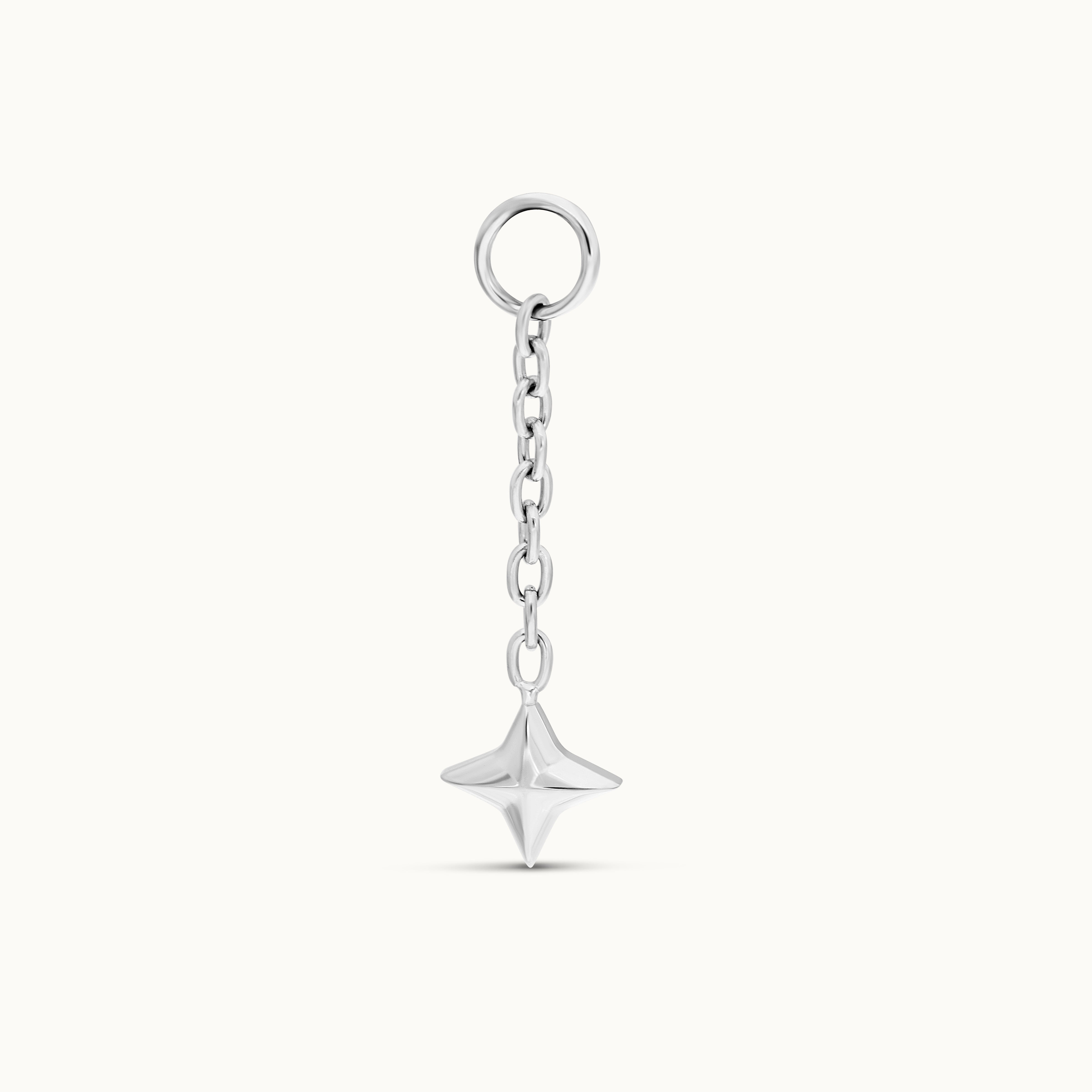 obsidian-piercing-cometa-charm-toile-quatre-branches-avec-cha-ne-titane-ou-pvd-g image 2