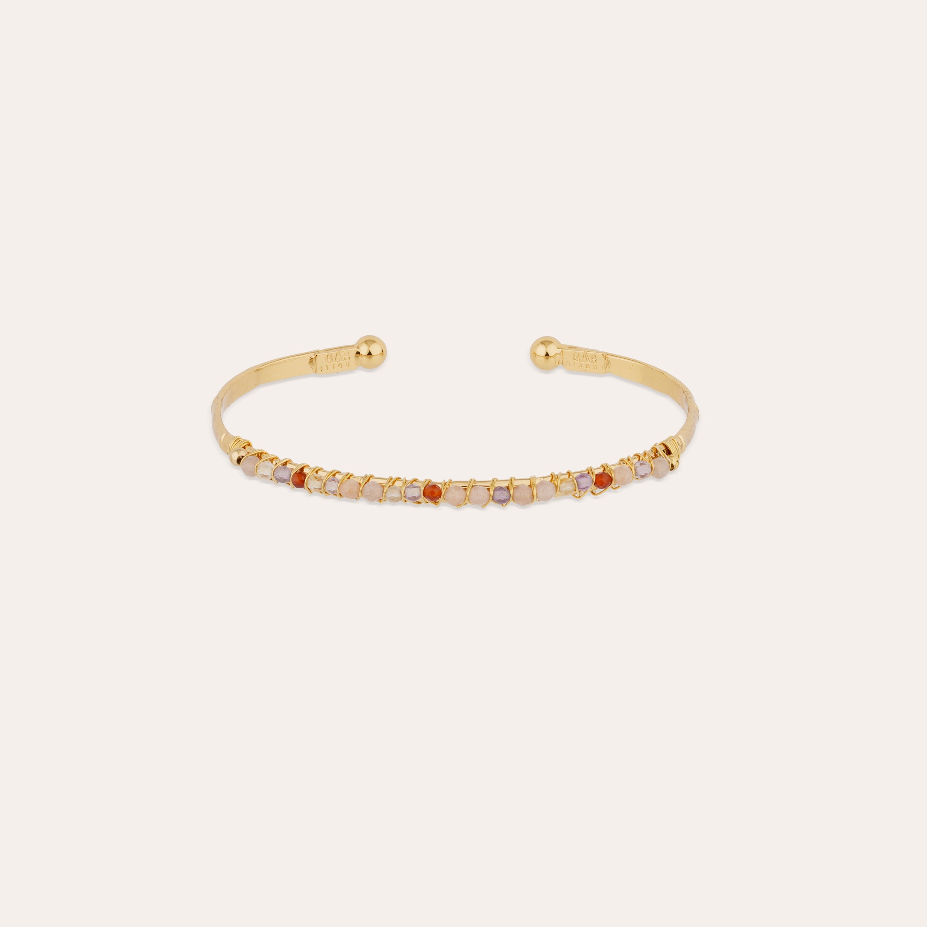 gas-bijoux-bracelet-lyre-jonc-petit-mod-le-dor-am-thyste-labradorite-perles-de-p image 1