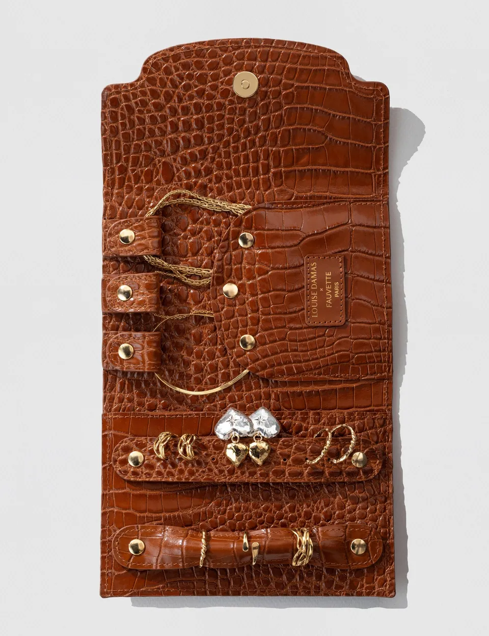 louise-damas-l-tui-tui-bijoux-cuir-emboss-croco-noisette image 1