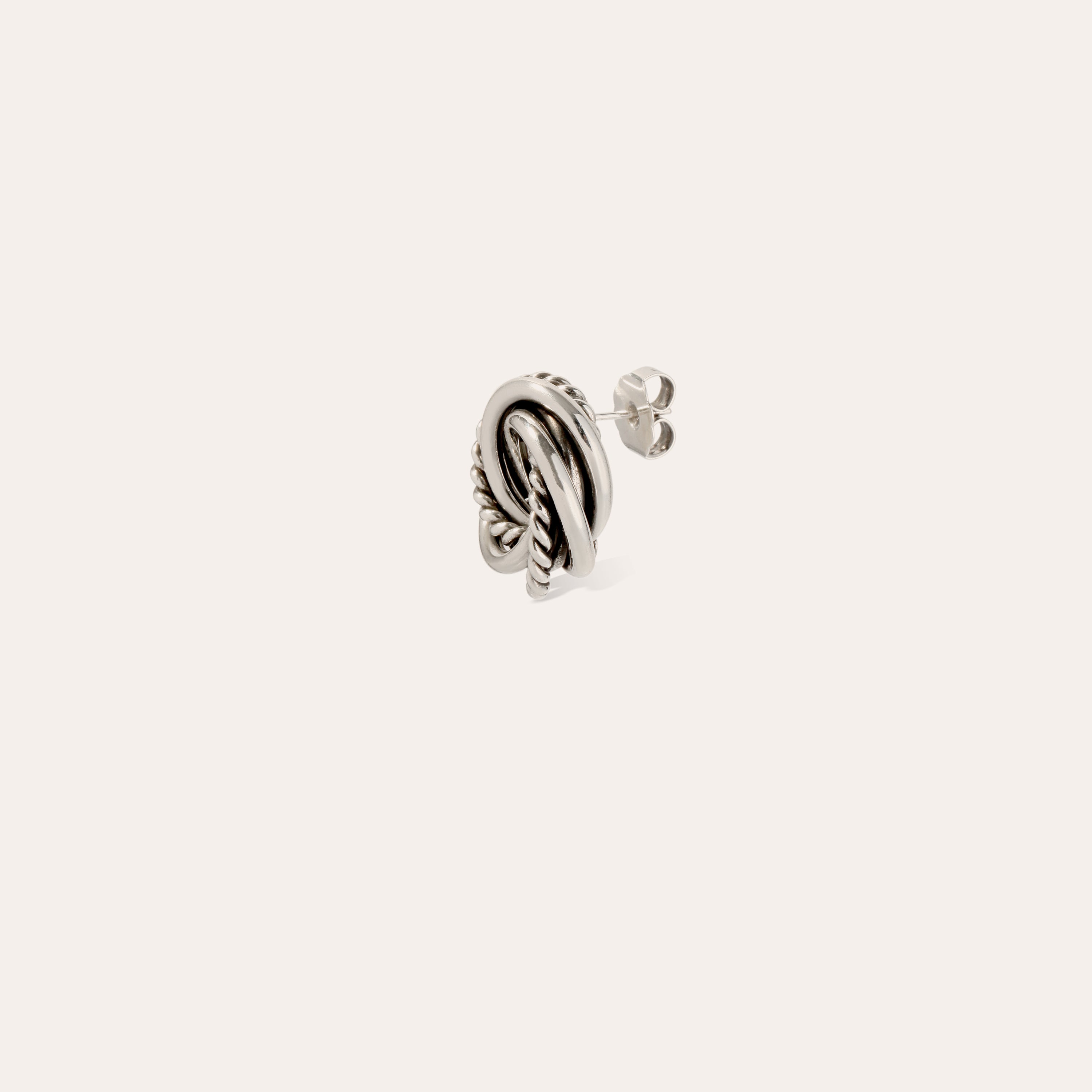gas-bijoux-atika-boucles-d-oreilles-puces-argent-es-5-anneaux-superpos-s-et-entr image 4